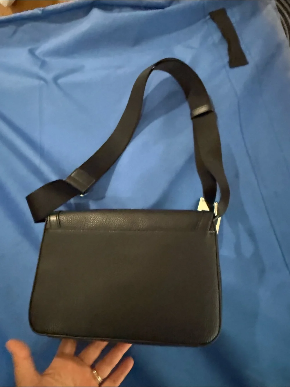 Michael Kors unisex Leather Mini-Flap Logo Crossbody Bag